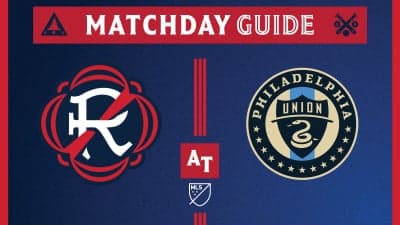 Arte do guia da partida entre Revolution e Philadelphia Union de 24 de outubro de 2026.